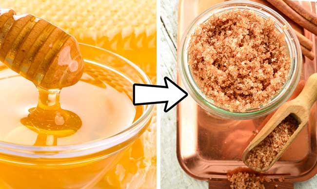 mat-ong da chân mềm với mật ong