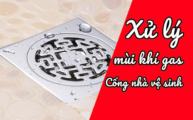 Mùi gas thoát ra từ cống nhà vệ sinh