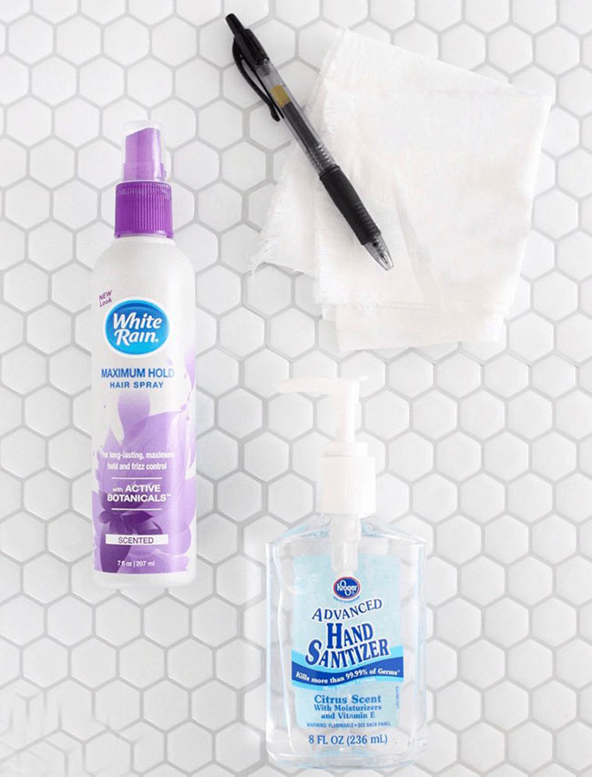 tay-vet-muc-tren-ao-trang-4 vết mực bút bi trên áo trắng