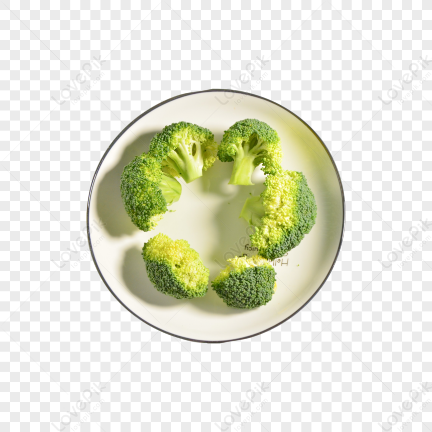 bông cải xanh tươi cắt nhỏ